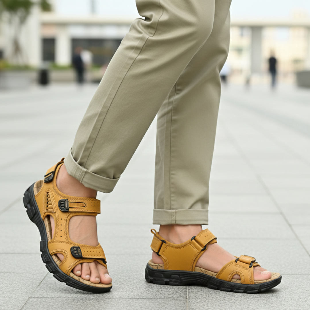 Avalon - Pánské ortopedické sandály - Ergonomická stélka