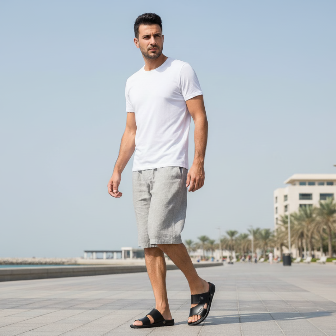 Christo - Slip-On letní sandály - Napodobenina kůže