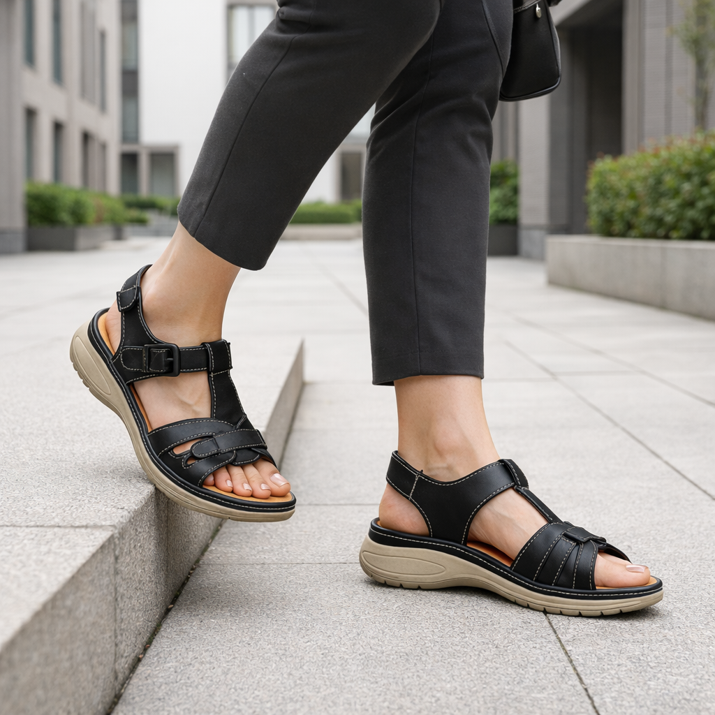 Dámské prodyšné ortopedické sandály - podpora klenby